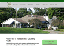 Tablet Screenshot of harborhillscountryclub.com